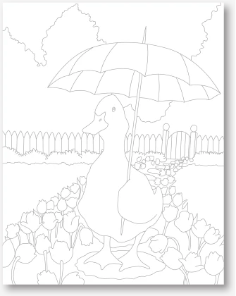 April Showers Paint Party Kit - 16x20 - Image 6