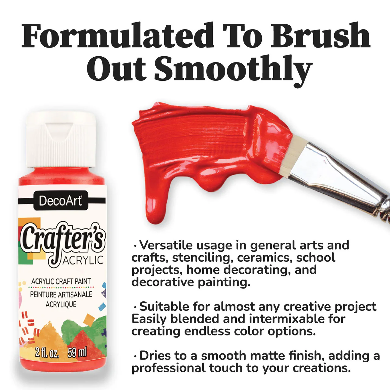 Crafter's Acrylic Brights Acrylic Paint Set - Image 3