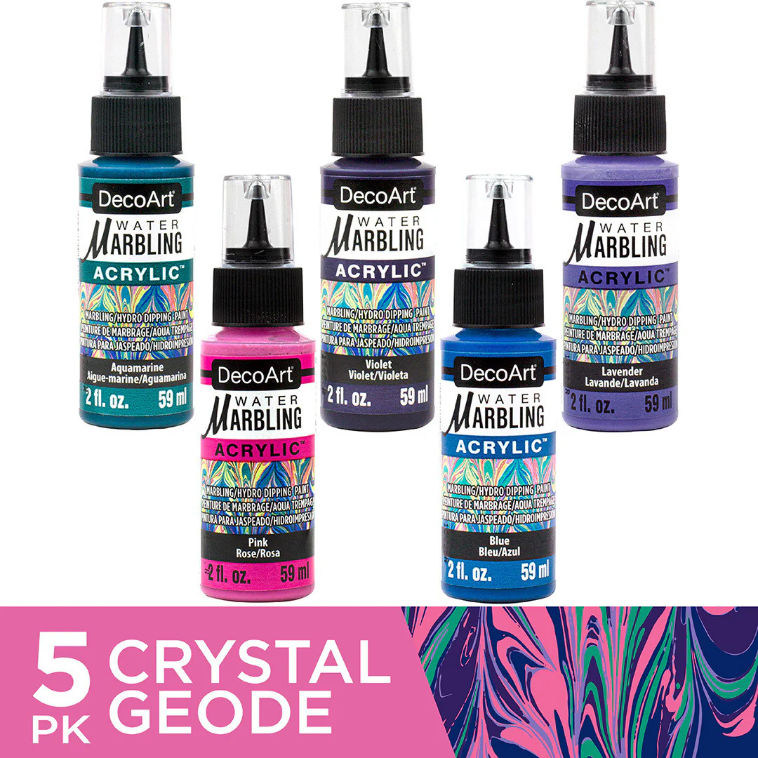 Crystal Geode Water Marbling Set - Image 4
