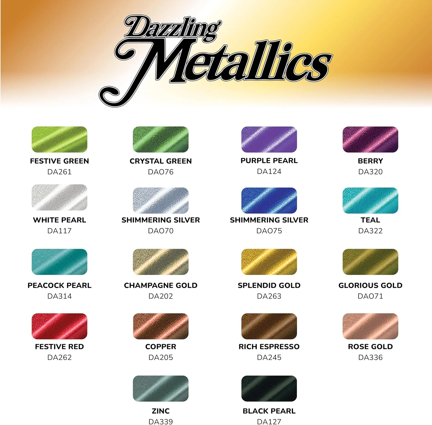 Dazzling Metallics - Fan Fav Paint Set 18 - Image 2