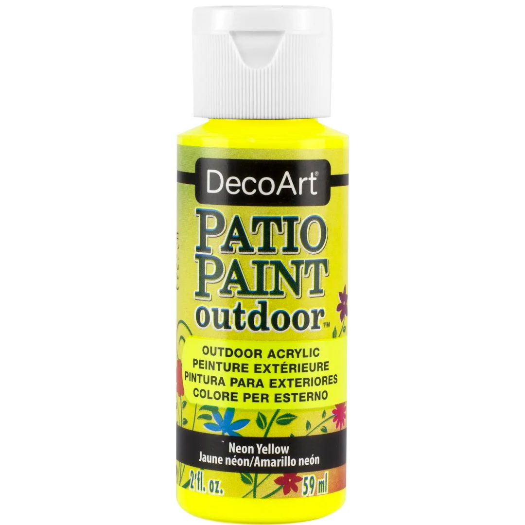 DecoArt Patio Paint Outdoor Acrylic Neon Paint - Image 5