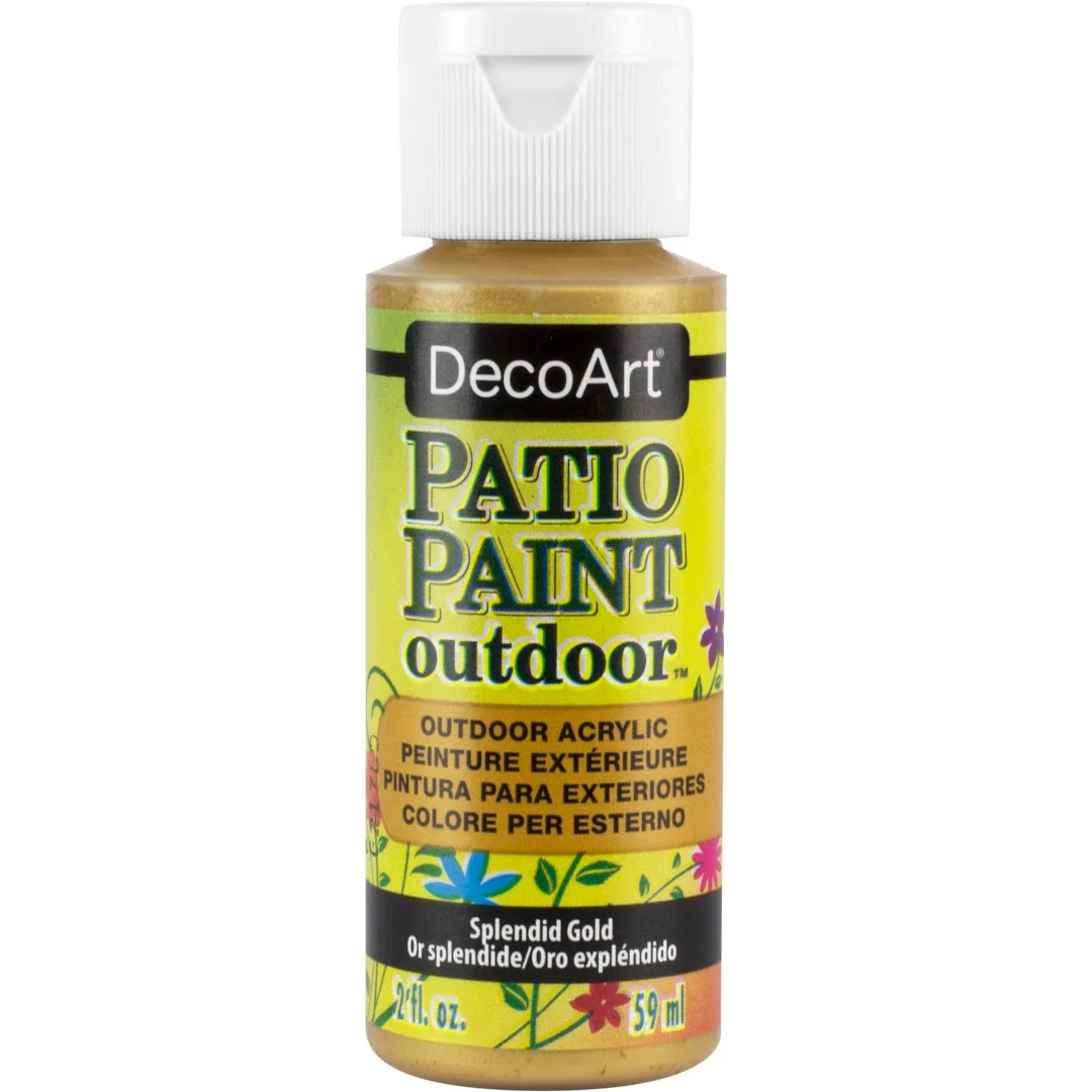 DecoArt Patio Paint Outdoor Acrylics Metallics - Image 4
