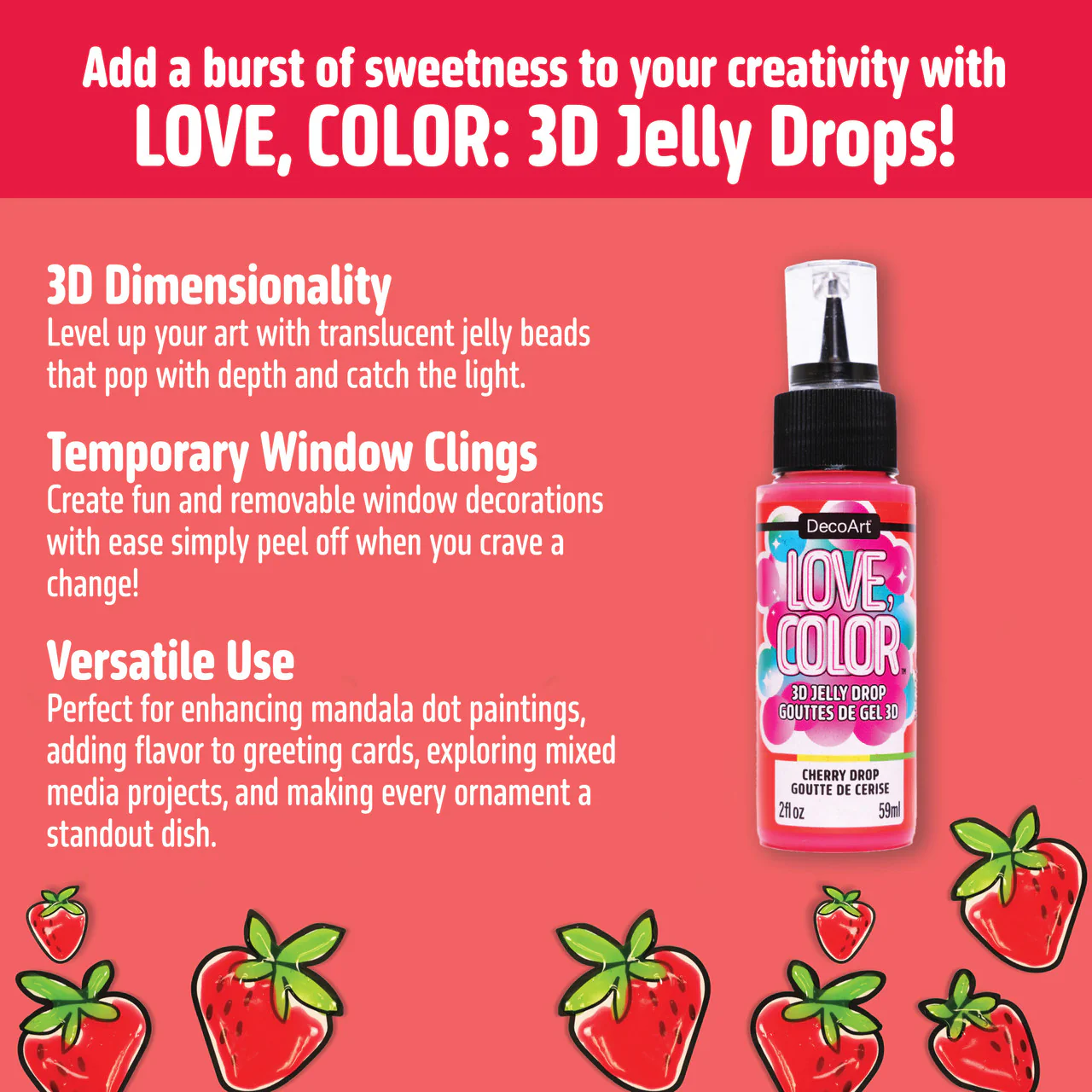 Love, Color 3D Jelly Drops Complete Set (6ct) - Image 3