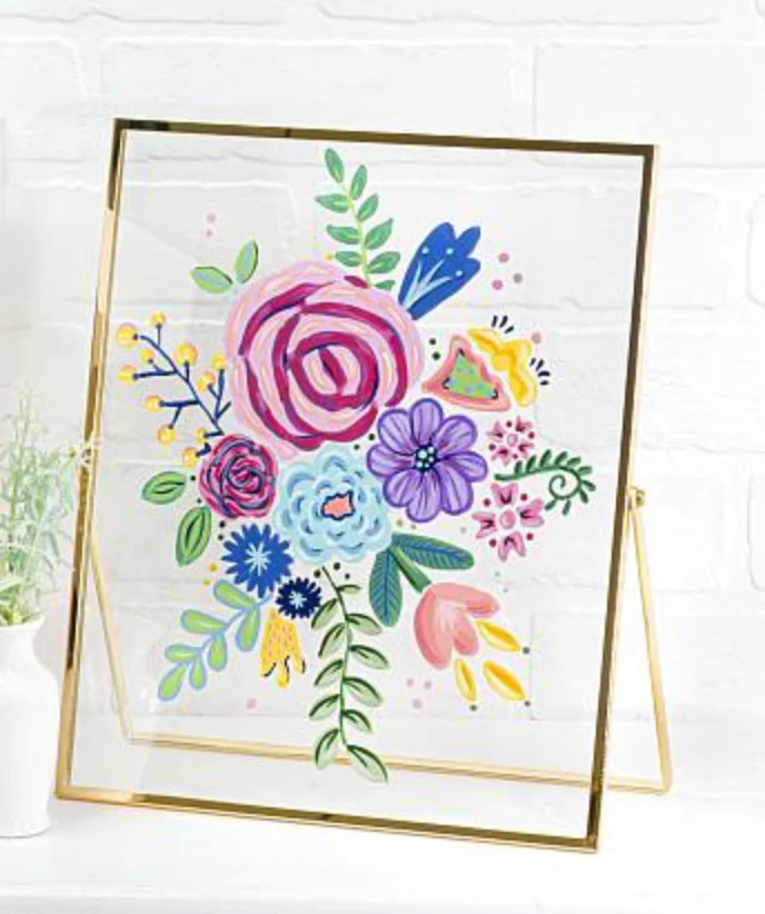Modern Floral Acrylic Paint Set - Image 8