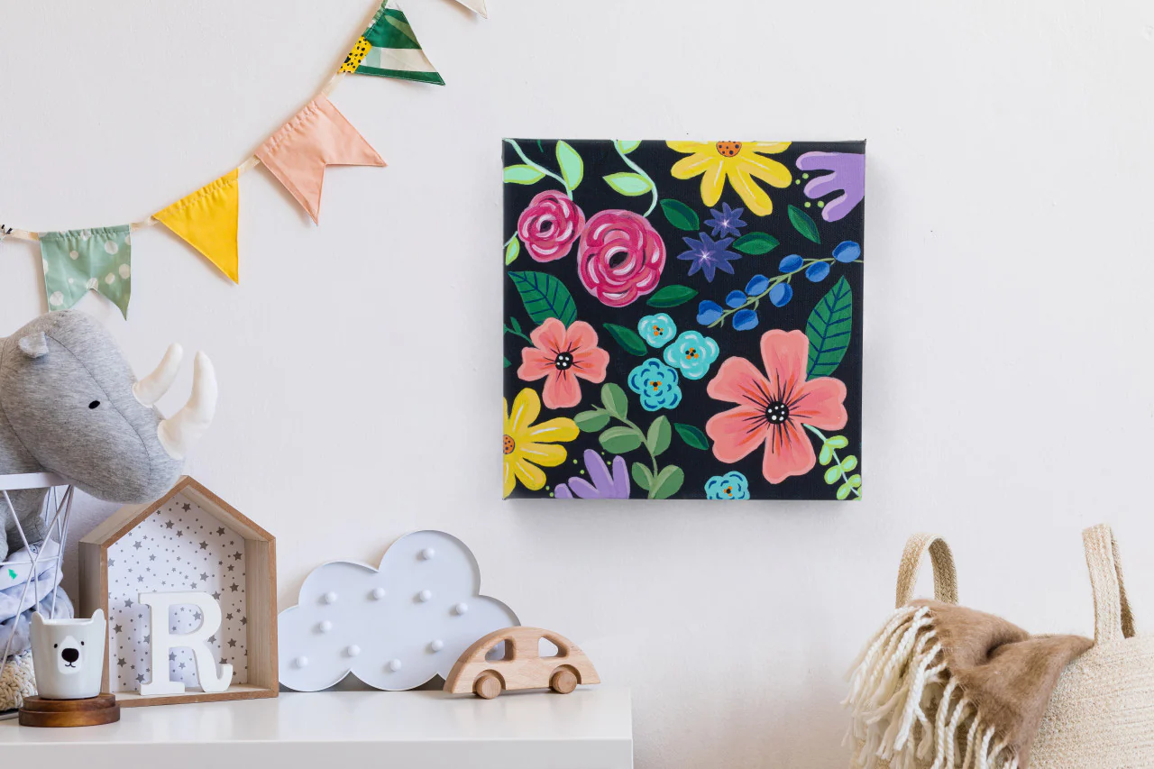 Modern Floral Acrylic Paint Set - Image 9