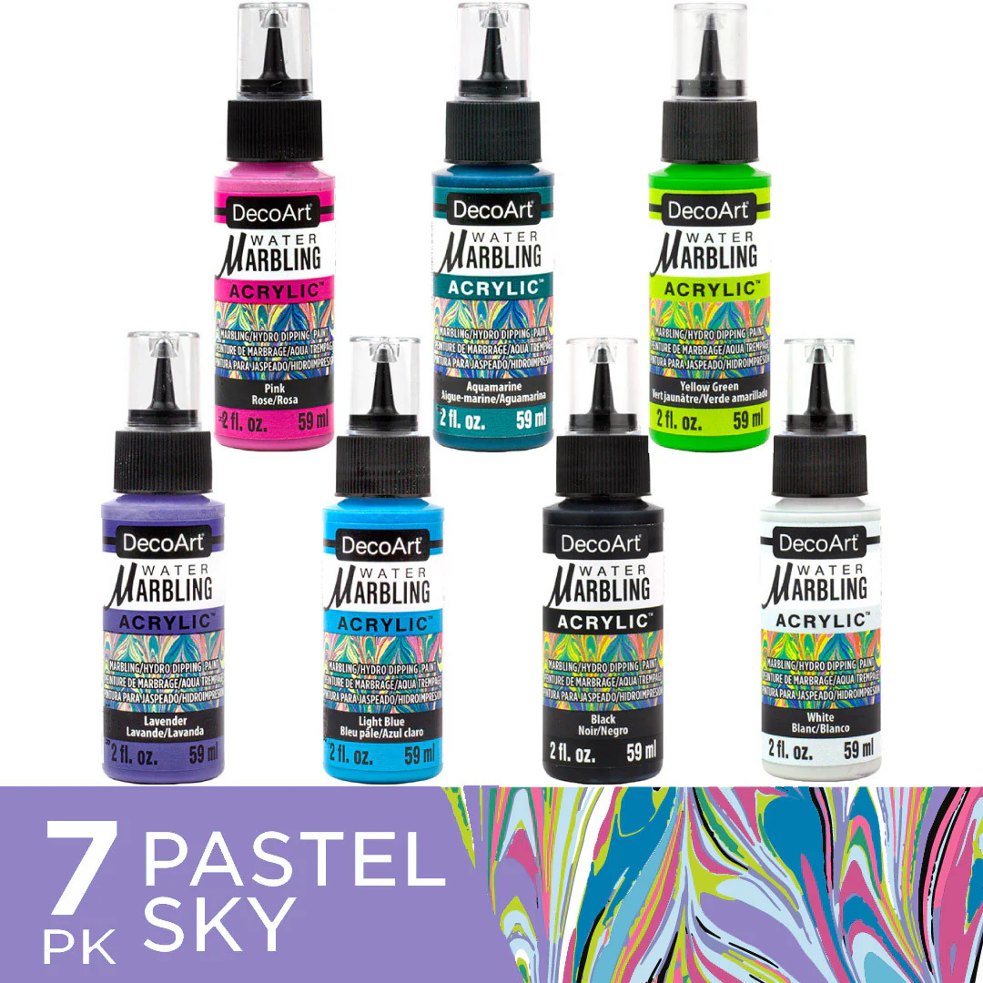 Pastel Sky Water Marbling Set - Image 3