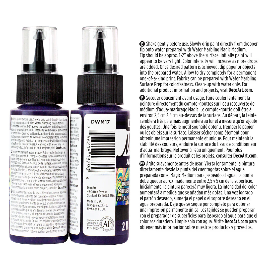 Water Marbling Paint Violet 2pk - Image 3