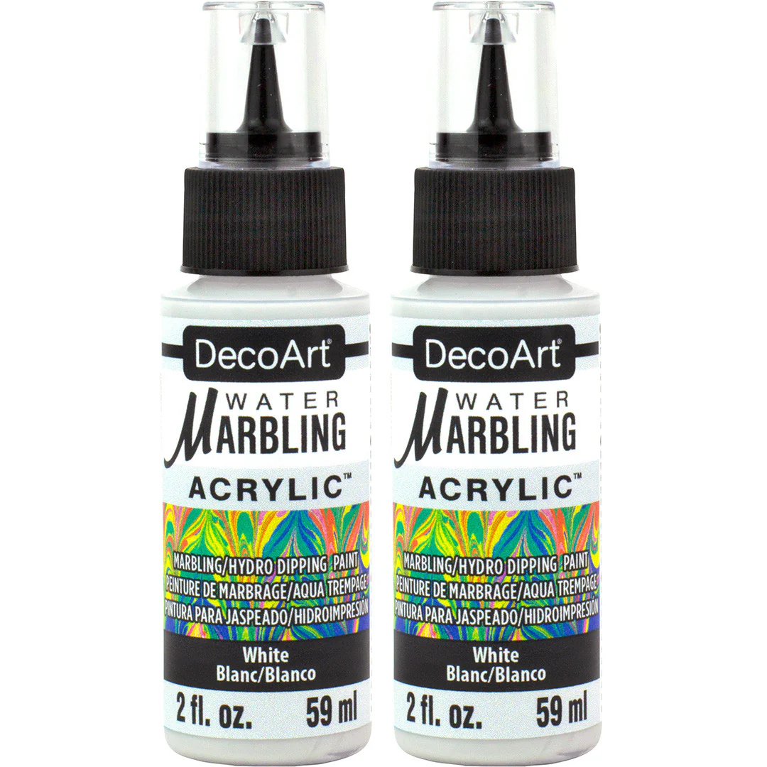 Water Marbling Paint White 2pk